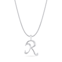 Love Letter R Catherine Best Silver Pendant with an 18
