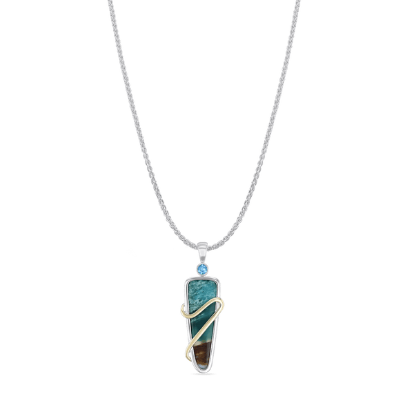 Tidal Prism Catherine Best Pendant with 18 inch silver chain 