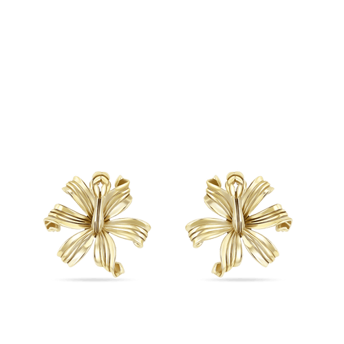 Nerine Lily Earrings Catherine Best Nerine Lily Studs 9ct Yellow Gold 