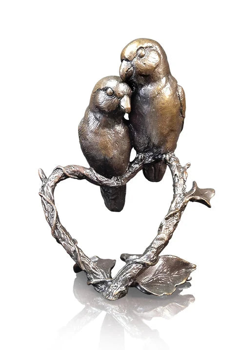Richard Cooper Lovebirds Bronze Sculpture Catherine Best Dev 