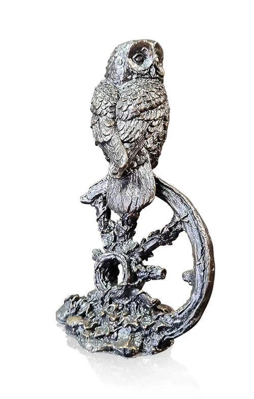 Richard Cooper Small Tawny Owl Bronze Sculpture Sculpture Catherine Best 