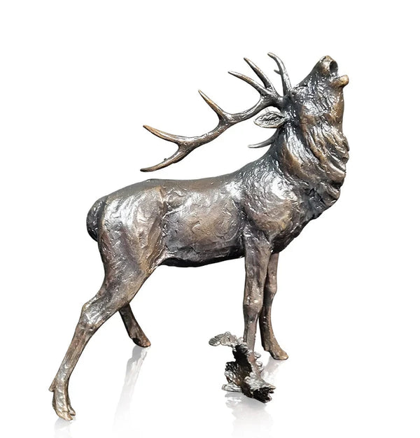 Richard Cooper Stag Roaring Bronze Sculpture Catherine Best Dev 
