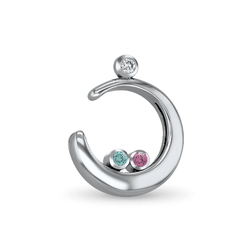 Cradle of Love Pendant - 9ct White Gold - With Chain Catherine Best 
