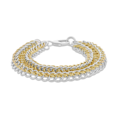 Lockdown I Silver and Black Alligator Bracelet