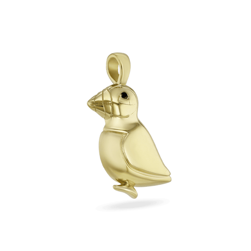 George The Puffin Pendant - 18ct Yellow Gold Catherine Best 