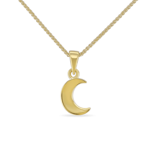 Moon Pendant Catherine Best 18cty Gold Pendant with a thin 18 inch chain 