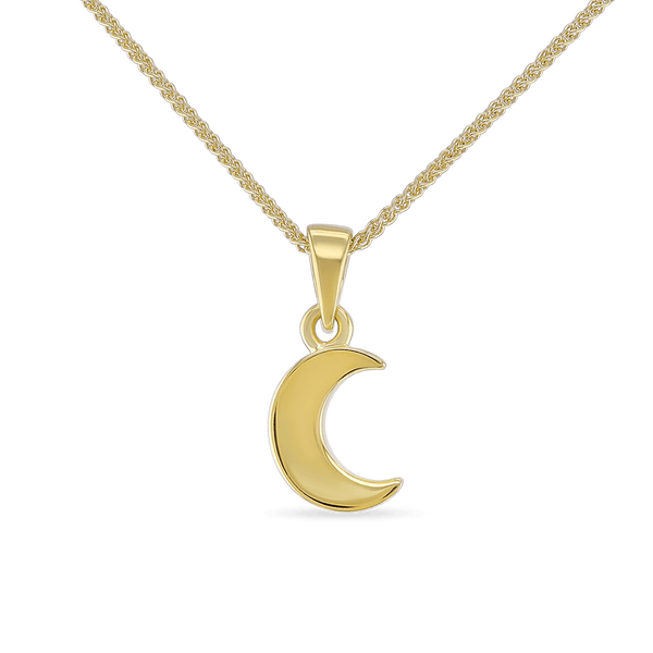 Moon Pendant Catherine Best 18cty Gold Pendant with a thin 18 inch chain 