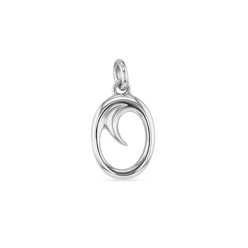 Initial O Love Letter Mini Pendant in Silver Catherine Best Dev 