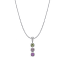 Primrose in Sapphire Catherine Best Mixed Colour Sapphires 18ctw Pendant with 18 inch Chain 
