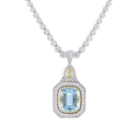 La Reine Pendant Catherine Best Pendant with 42cm graduated Diamond necklace (6.11ct GVS) 