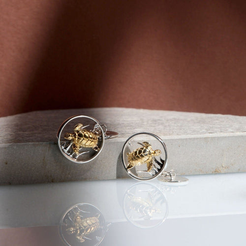 Under The Sea Turtle Cufflinks Catherine Best Dev 
