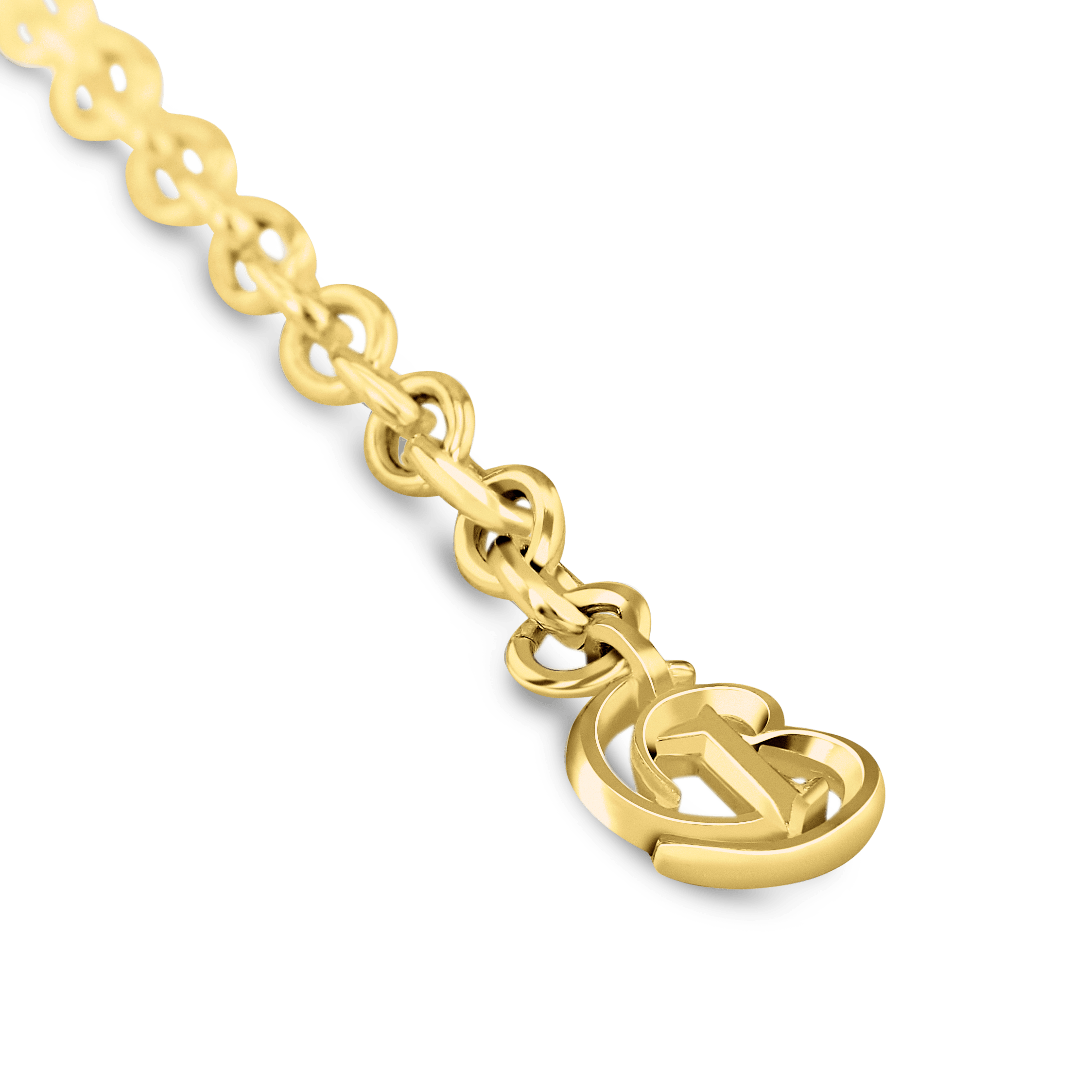 CB Charm Bracelet Catherine Best Dev 9ct Yellow Gold With CB Charm only 