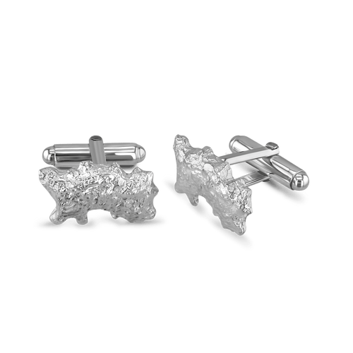 Island of Jersey Silver Cufflinks Catherine Best Dev Bar Fittings 