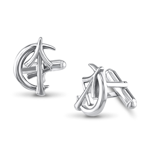 Sagittarius Moon-sign Cufflinks Catherine Best Dev Silver 