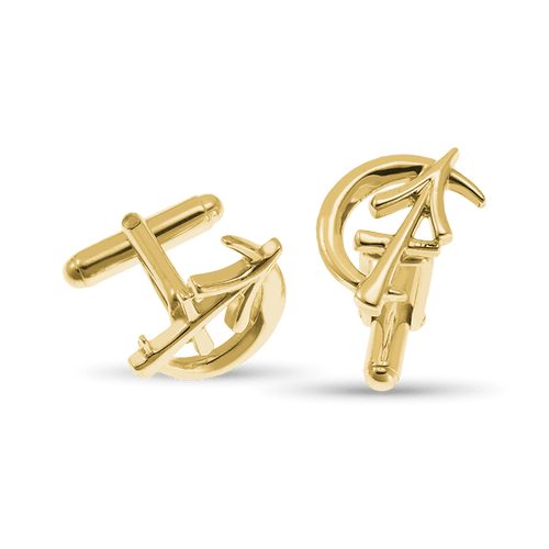 Sagittarius Moon-sign Cufflinks Catherine Best Dev 9ct Yellow Gold 