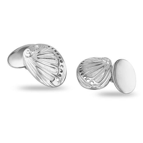 Ormer Cufflinks Catherine Best Dev Silver 