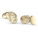 Ormer Cufflinks Catherine Best Dev 9ct Yellow Gold 