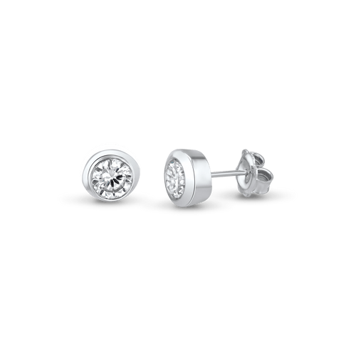 The CB Earrings Catherine Best Dev Cubic Zirconia Silver 