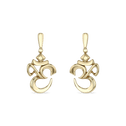 OM Earrings Catherine Best Dev 18ct Yellow Gold Drop 