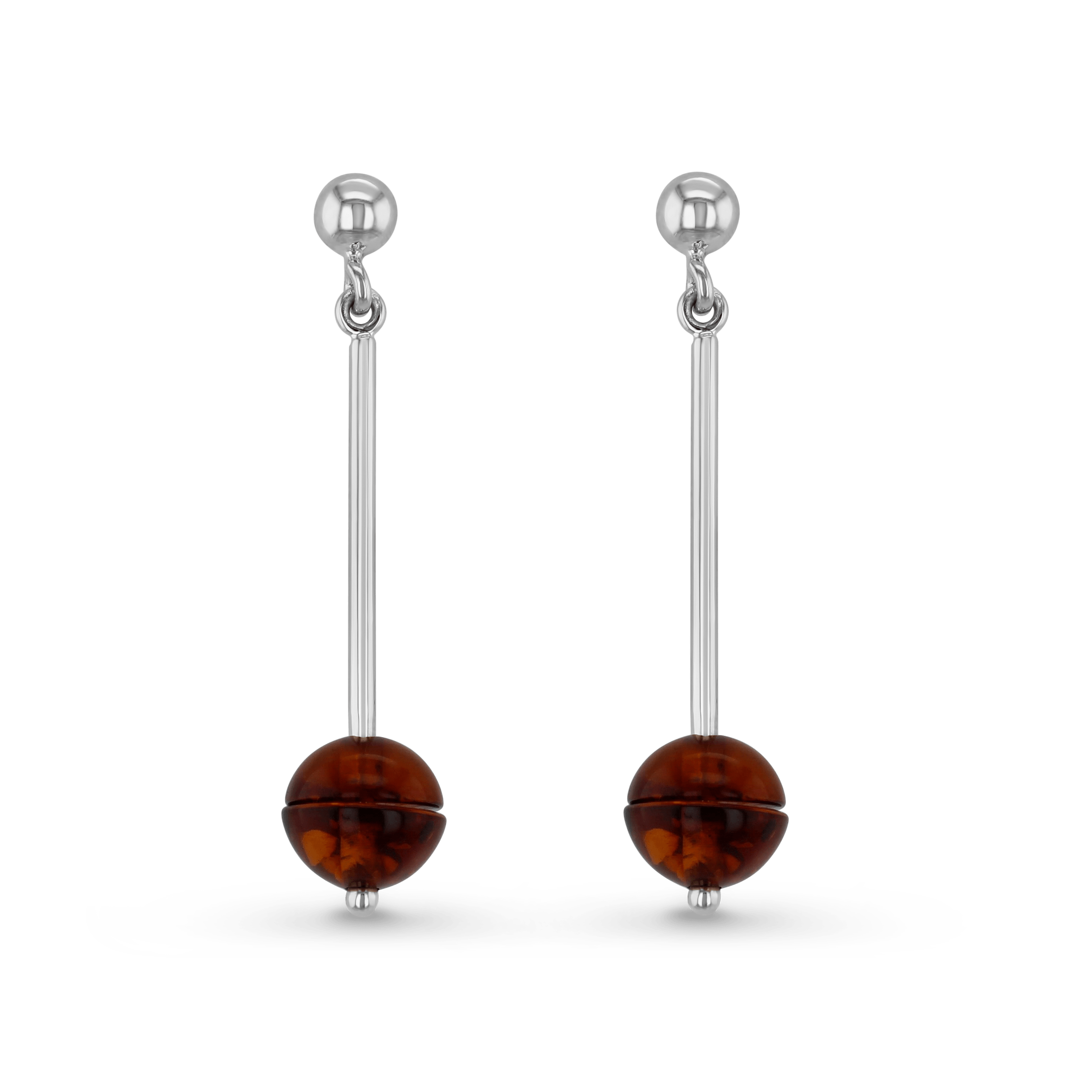 Pendulum Earrings Catherine Best Dev Silver 