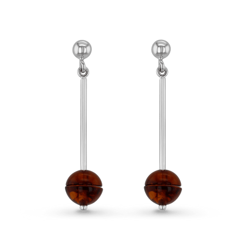 Pendulum Earrings Catherine Best Dev Silver 