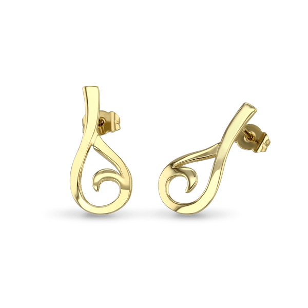 Petit Bot Earrings Catherine Best Dev 9ct Yellow Gold 