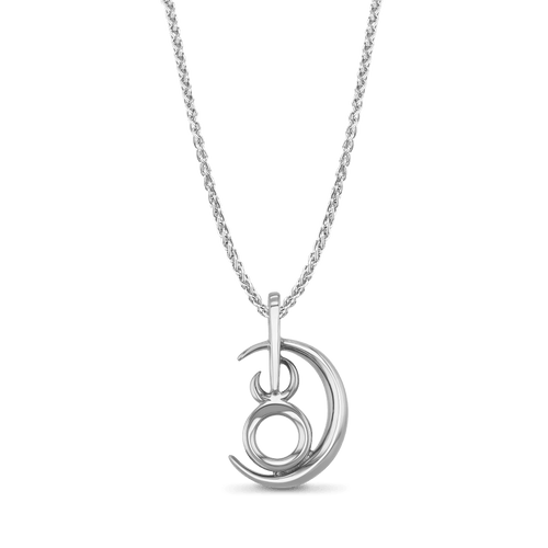 Taurus Moon-sign Pendant Catherine Best Dev Silver Pendant on a 18