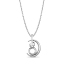 Taurus Moon-sign Pendant Catherine Best Dev Silver Pendant on a 18