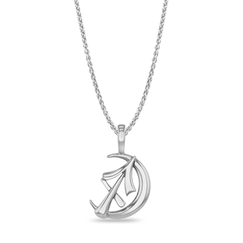 Sagittarius Moon-sign Pendant Catherine Best Dev Silver Pendant on a 18