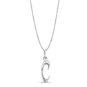 Initial C Love Letter Mini Pendant in Silver Catherine Best Dev 