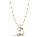 Initial D Love Letter Pendant Catherine Best Dev 9ct Yellow Gold Pendant on a 18 chain 