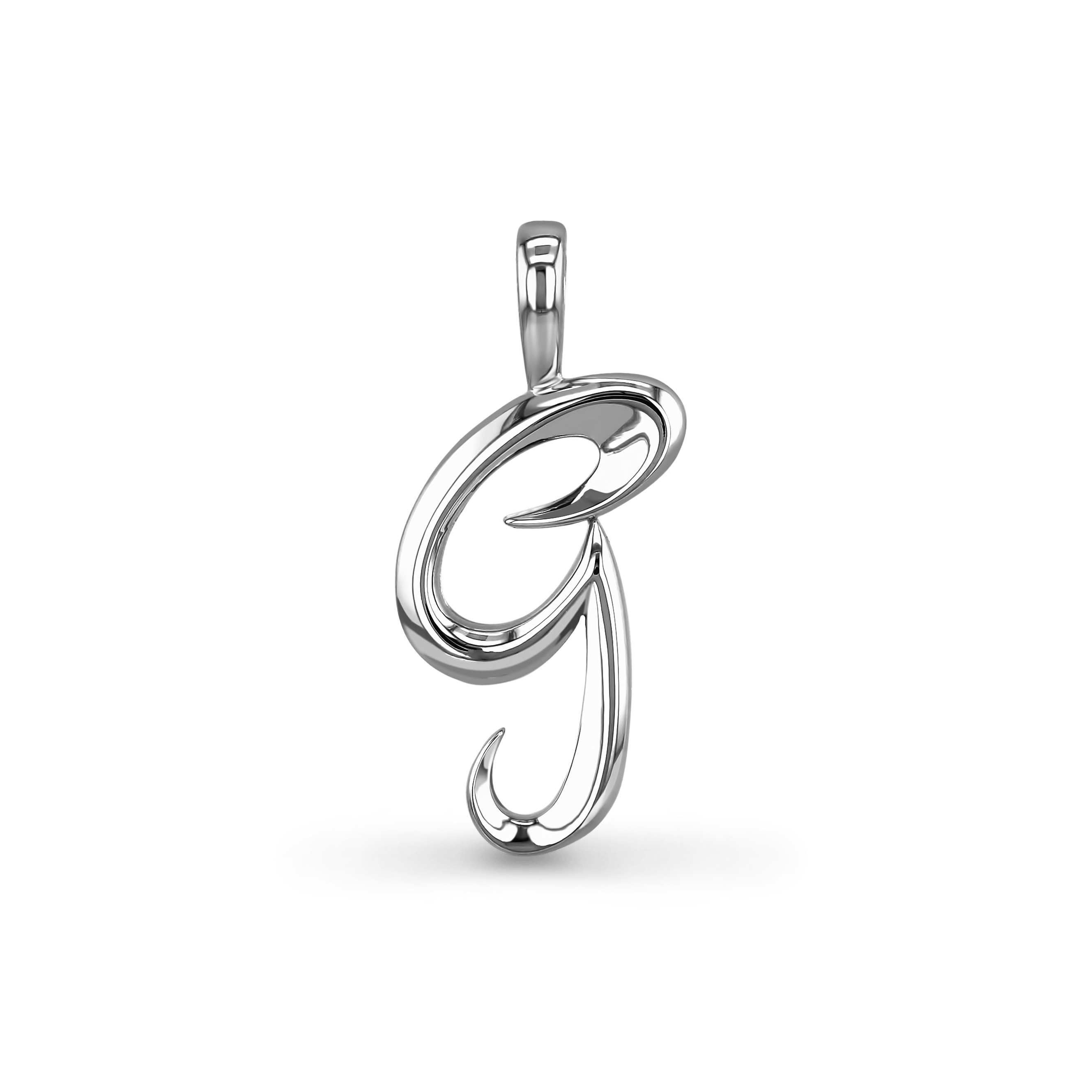 Initial G Love Letter Pendant Catherine Best Dev Silver Pendant 