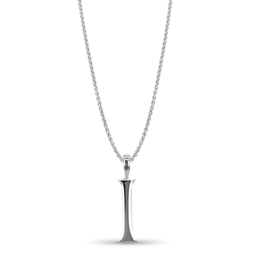 Initial I Love Letter Pendant Catherine Best Dev Silver Pendant on a 18 chain 