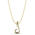 Initial J Love Letter Pendant Catherine Best Dev 9ct Yellow Gold Pendant on a 18 chain 