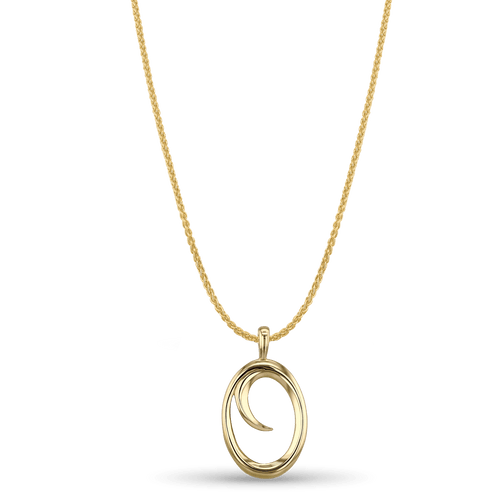 Initial O Love Letter Pendant Catherine Best Dev 9ct Yellow Gold Pendant on a 18 chain 