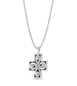 Spirit Religious Cross Pendant in Silver Catherine Best Dev Pendant on a 18