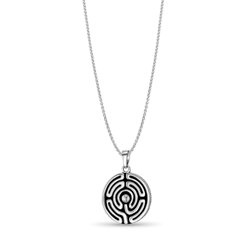 Labyrinth Pendant Catherine Best Dev Pendant on a 18