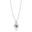 Noir Elegance Pendant Catherine Best Dev Pendant on a 18