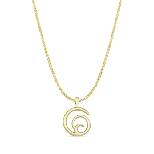 Belvoir Large Pendant Catherine Best 9ct Yellow Gold Pendant on and 18