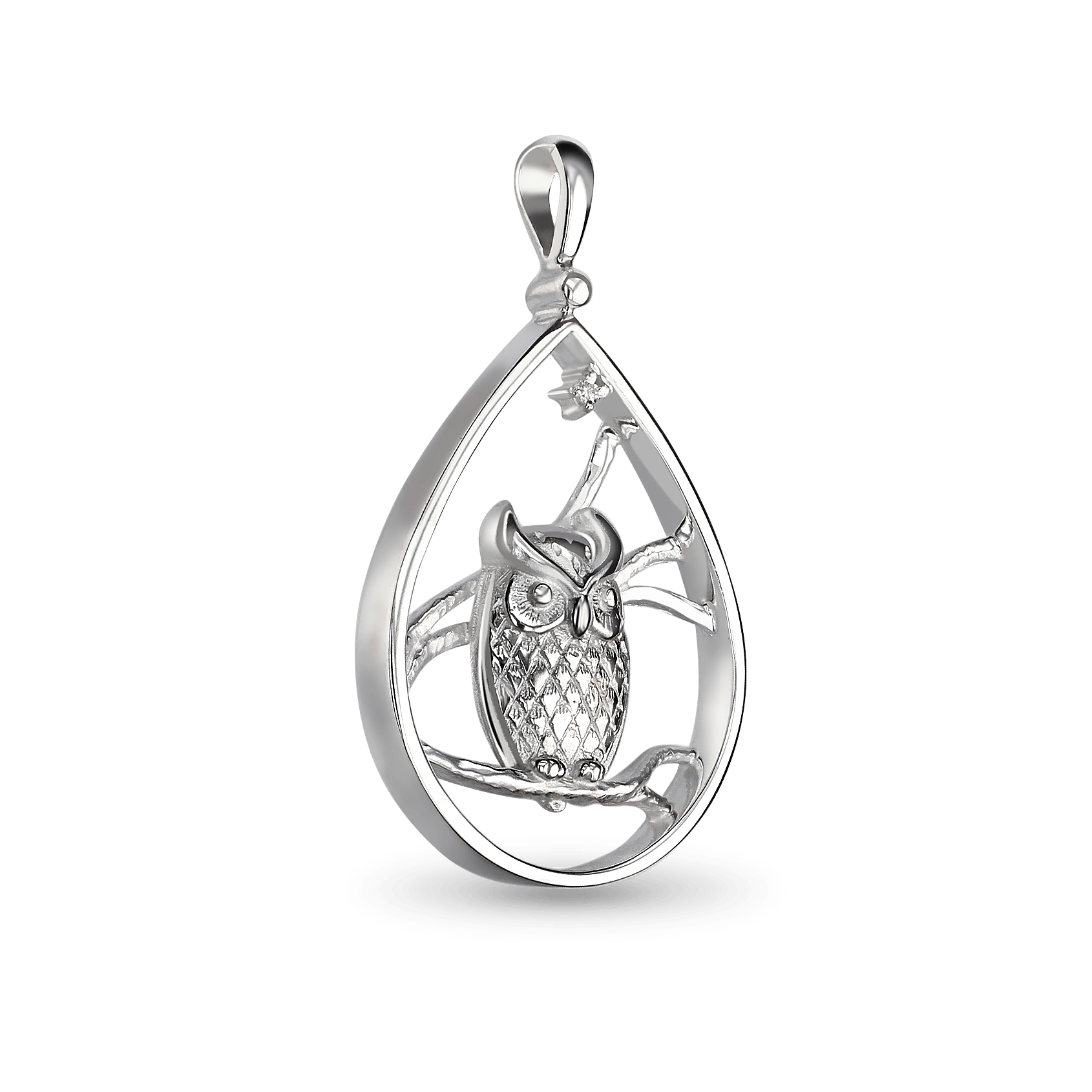 The Wise One Pendant Catherine Best Dev Silver and Gold Plate Pendant 