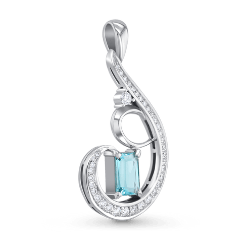 Jomo Paraiba Tourmaline and Diamond Pendant Catherine Best Dev 