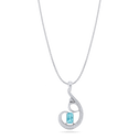 Jomo Paraiba Tourmaline and Diamond Pendant Catherine Best Dev Pendant on a 18