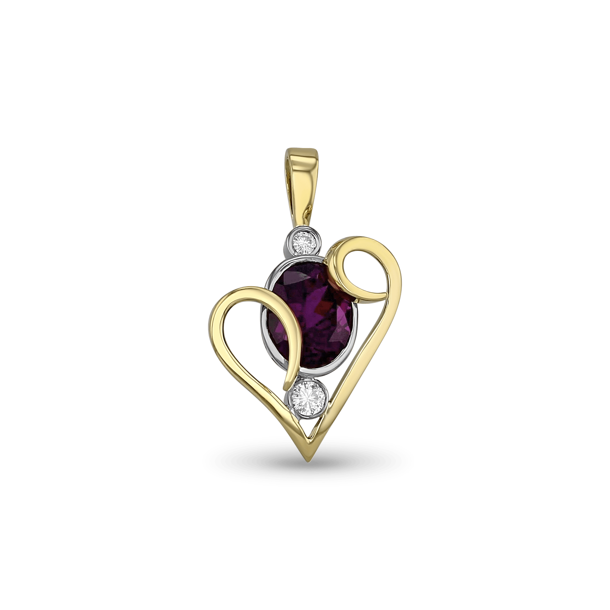 Open Heart Pendant Catherine Best Dev Pendant 4.96ct 
