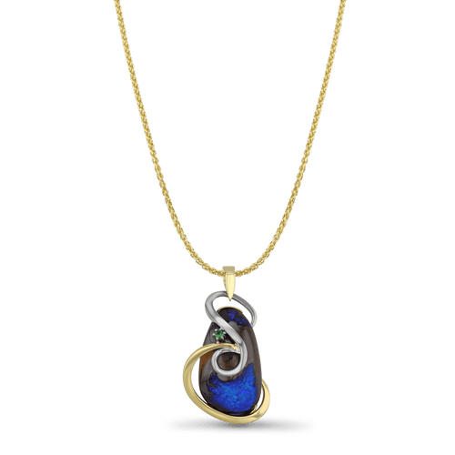 Loop the Loop Pendant Catherine Best Dev Pendant on a 18