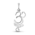 OM Symbol Pendant in Silver Catherine Best Dev Silver Pendant 