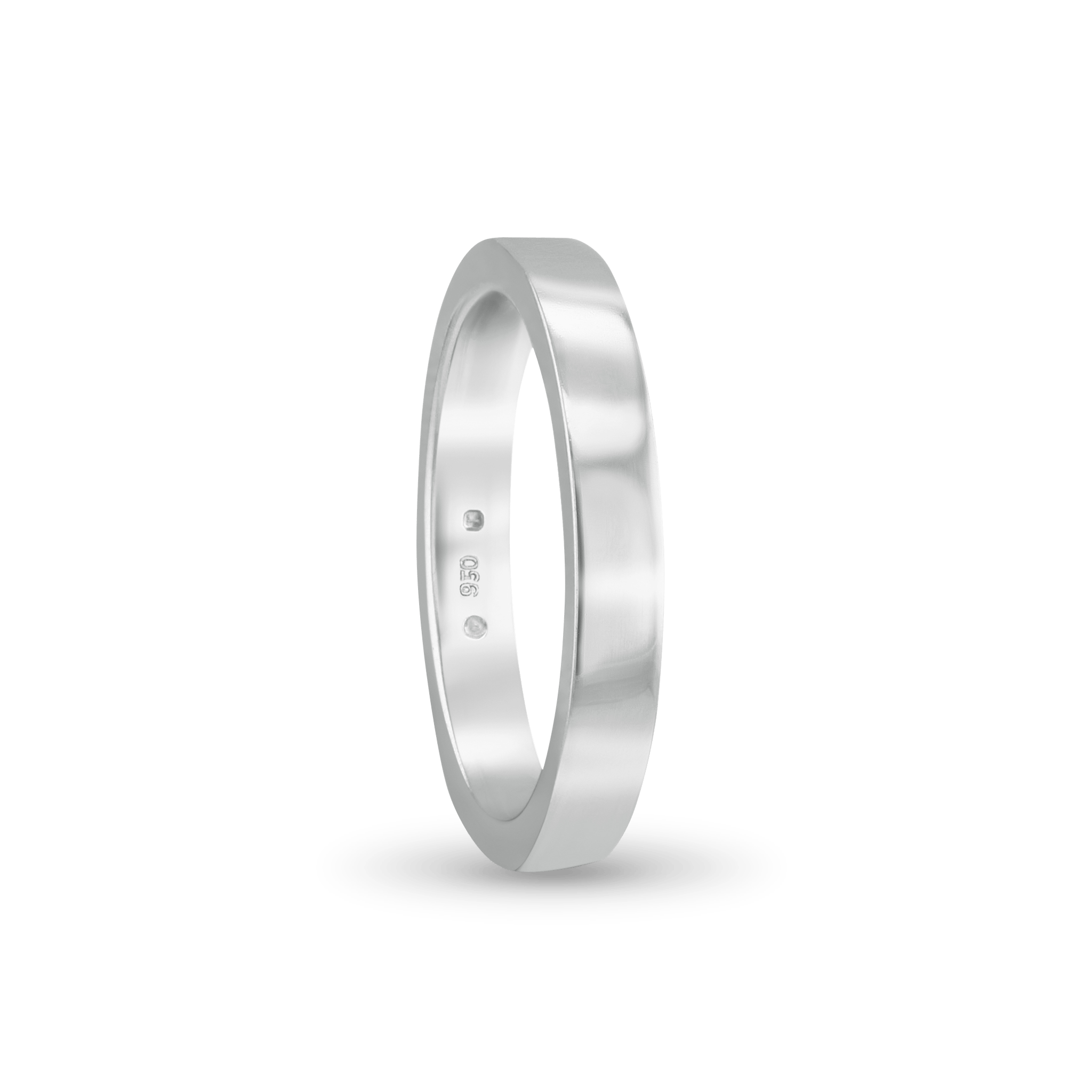 The CB Ladies Flat Court Shaped Wedding Ring Catherine Best Dev Platinum 3mm 