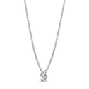 Petite Bijou Pendant Catherine Best Dev Cubic Zirconia Silver Pendant on a 18