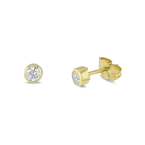 Shining Love Earrings Catherine Best Dev 18ct Yellow Gold 3.5mm 