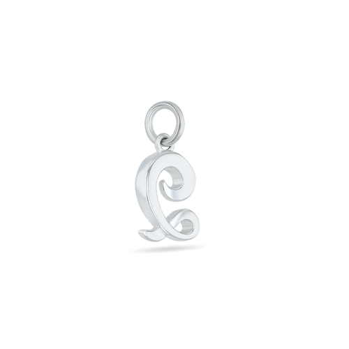 Initial Q Love Letter Mini Pendant in Silver Catherine Best Dev 