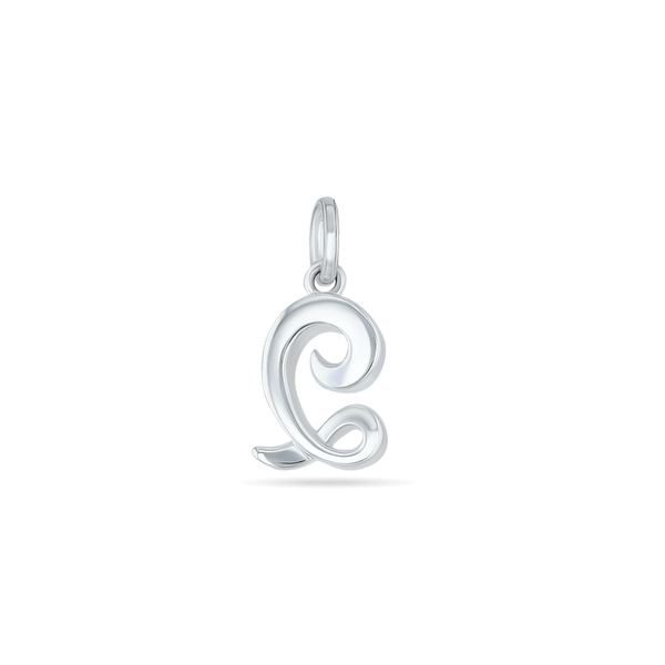 Initial Q Love Letter Mini Pendant in Silver Catherine Best Dev Pendant 